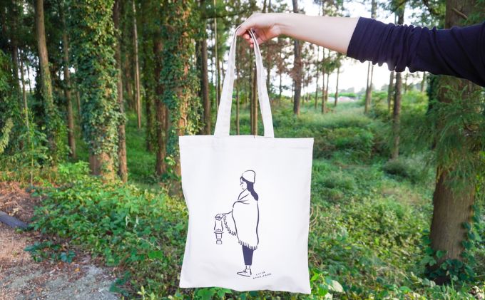 千葉ウシノヒロバ　トート　キャンプガール【アウトドア  自然】