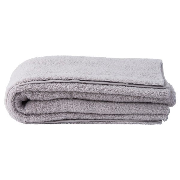 ホームコーディ 肌ざわりが選べるカラータオル コンパクトバスタオル とてもやわらか グレージュ×2