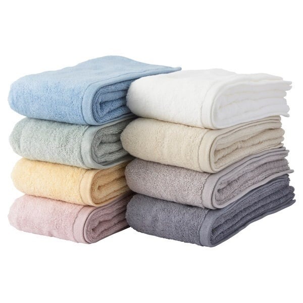 ホームコーディ 肌ざわりが選べるカラータオル バスタオル とてもやわらか グレージュ×2