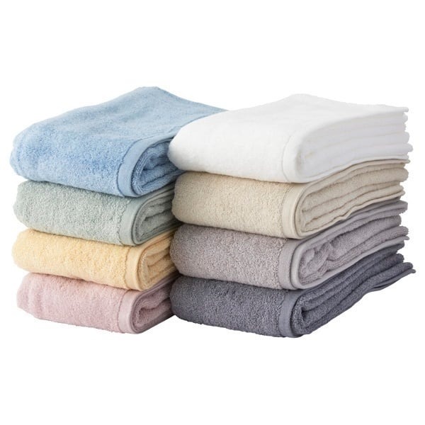 ホームコーディ 肌ざわりが選べるカラータオル 大判バスタオル しっかり イエロー