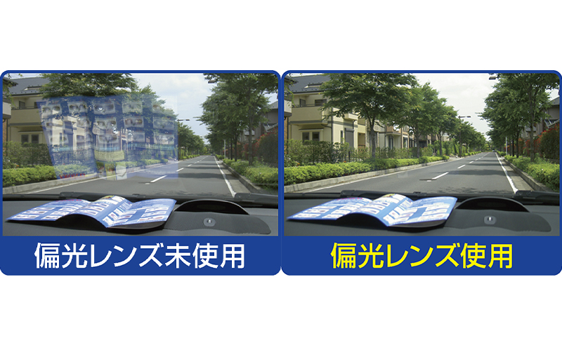 メガネの上から掛けられるサングラス オーバーグラス「Otani（オータニ）」様々なメガネに合わせやすいスクエアデザイン、小窓の側面で視野と明るさを確保、収まりの良いベーシックモデル。「いぶき」(6)Cグレー・ベージュ／ペールブラウン