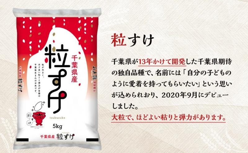 令和7年産　千葉県産 粒すけ5kg　米 お米 こめ コメ 白米 精米 ブランド米 ご飯 ごはん おにぎり お弁当