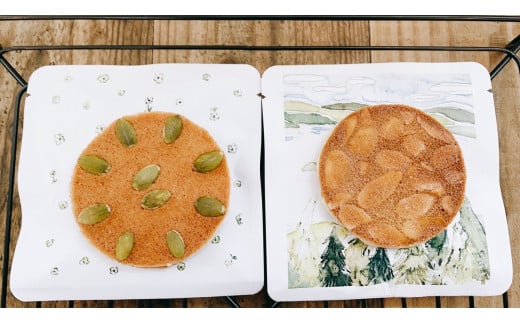 津別峠ギフトセット8枚入（アーモンド4個、パンプキン4個）（K106）