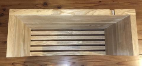 収納ボックス（Wi-Fiルータ、電源タップ、ケーブル用）(L150)