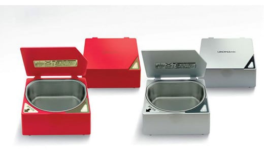 携帯入れ歯洗浄器　ウロハミック(レッド)（L153）