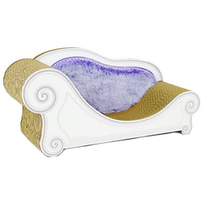 猫のおしゃれ爪とぎソファー「カリカリーナ Luce」ラベンダーミスト　グランデサイズ