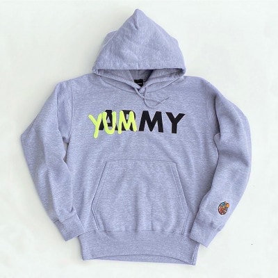 YUMMYスウェットパーカー　男女兼用Sサイズ/グレー