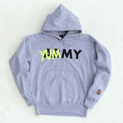 YUMMYスウェットパーカー　男女兼用 Mサイズ/グレー