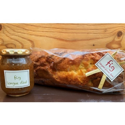 いちじく農園の手作りパウンドケーキ(500g)＆ジャム(150g)セット