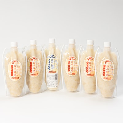 〔無添加・生麹〕5代目女将のつくる 米屋 の『生甘酒 』6本セット【配送不可地域：離島】