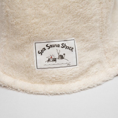 【Sea Sauna Shackオリジナル×コンテックス】今治 サウナハット ホワイト Fサイズ
