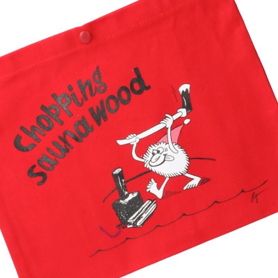 【Sea Sauna Shackオリジナル】薪割り サコッシュ レッド
