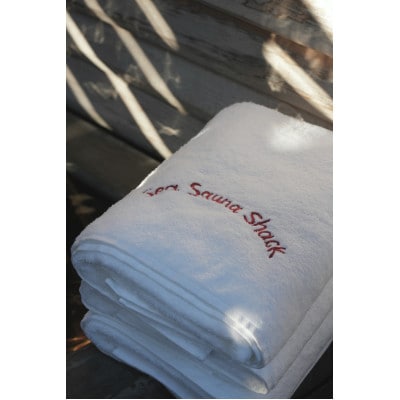 【Sea Sauna Shackオリジナル】バスタオル ホワイト