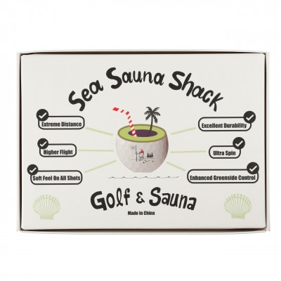 【Sea Sauna Shackオリジナル】ロゴ ゴルフボール ホワイト