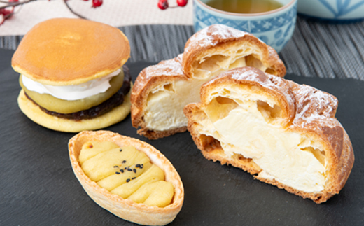 金之助セット(特製シュークリーム 2個・どら芋ん 3個・いもっ娘 4個)【配送不可地域：離島】