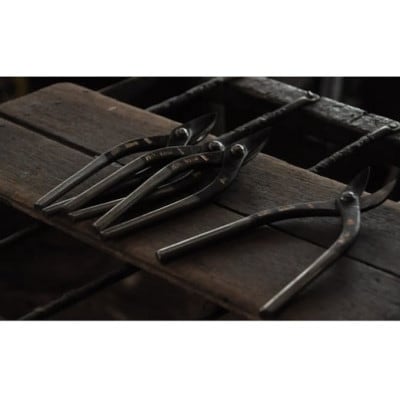 伝統的工芸品 金切りはさみ「君萬歳久光」 抉刃180mm