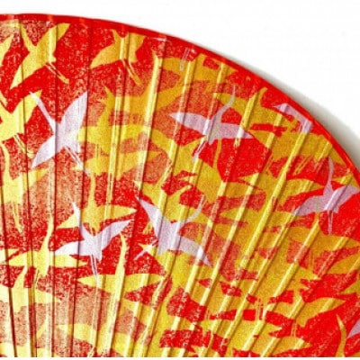 日本三大うちわ「房州うちわ」大型2本組セット　友禅千代紙　絵柄は職人おまかせ