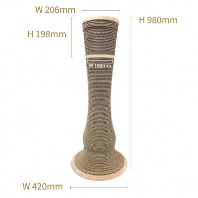 猫のおしゃれ爪とぎ「カリカリーナGiorno」 グランデ6号鉢用