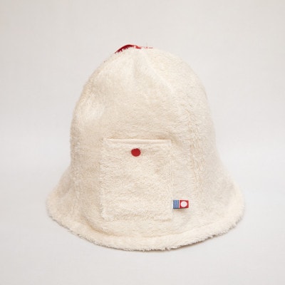 【Sea Sauna Shackオリジナル×コンテックス】今治 サウナハット ホワイト Fサイズ