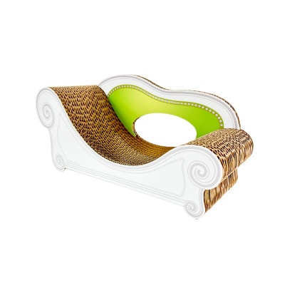 子猫のおしゃれ爪とぎ「カリカリーナmicio」モスグリーン