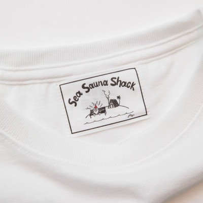 【Sea Sauna Shackオリジナル】ロゴTシャツ ホワイト XLサイズ