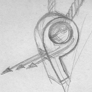 銀の笛　ホイッスルシルバーペンダント　ハワイアン(チェーン付き)