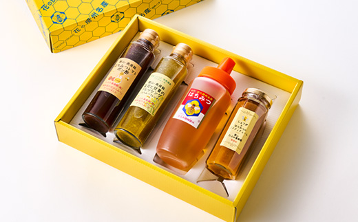 ひふみ養蜂園 はちみつ・ドレッシング・トマトポン酢・しょうがジャムのセット