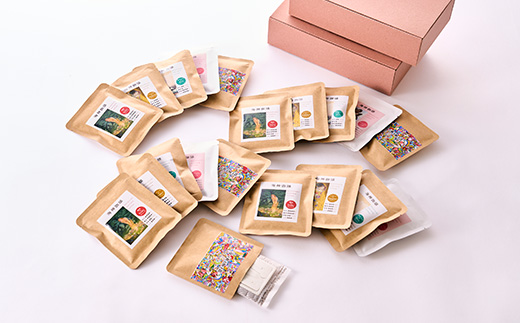 心を込めて作られたドリップコーヒー 特製箱入り 5種　各10g×4袋　計20袋