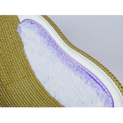 猫のおしゃれ爪とぎソファー「カリカリーナ Luce」ラベンダーミスト　グランデサイズ