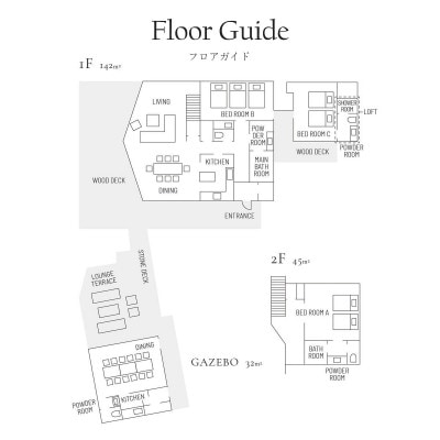 平日限定　リゾートコテージ「モントレーハウス ジ・アール」5名様宿泊チケット (ガゼボ利用付き)