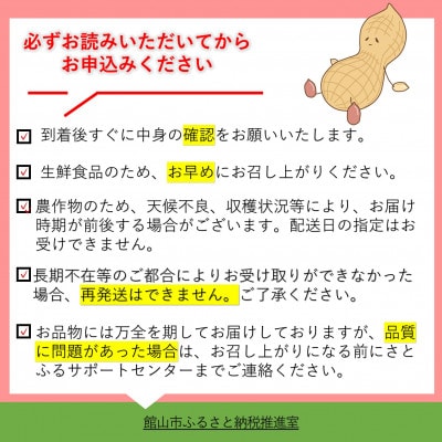 【 数量限定 】【 期間限定 】農家イチオシ!千葉県館山産 生落花生おおまさり 2kg【配送不可地域：離島・沖縄県】