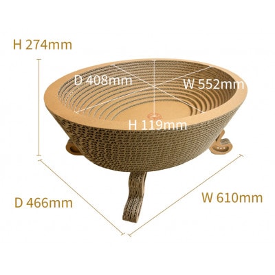 猫のおしゃれ爪とぎ「カリカリーナPace」グランデサイズ