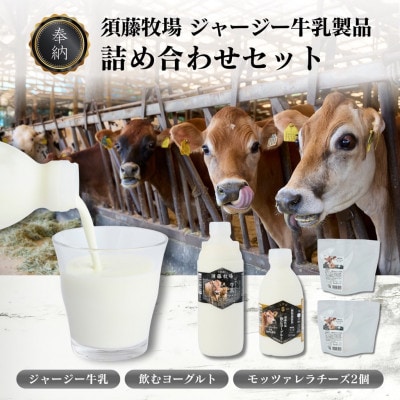 奉納・高評価!　ガストロノミーアワード大賞!　須藤牧場ジャージー乳製品つめあわせセット【配送不可地域：離島】