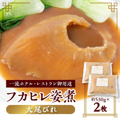 「フカヒレ姿煮」大尾びれ2枚入り(530g×2枚)　尾びれ重さ約201-240g【配送不可地域：離島】