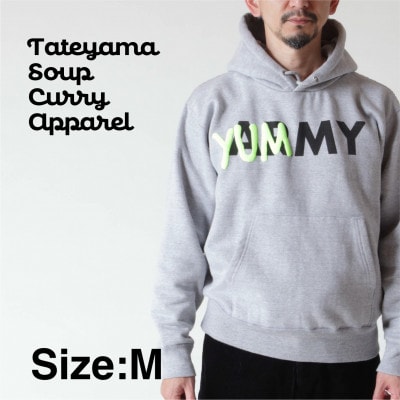 YUMMYスウェットパーカー　男女兼用 Mサイズ/グレー