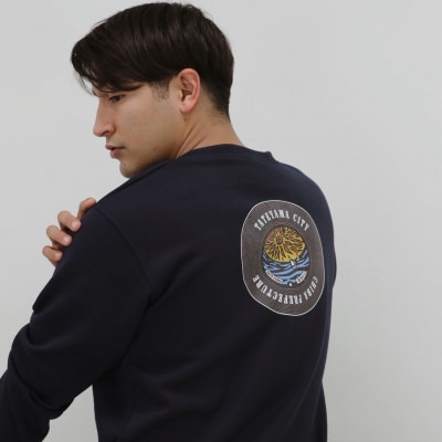 バックプリント 館山市 マンホールトレーナー XLサイズ