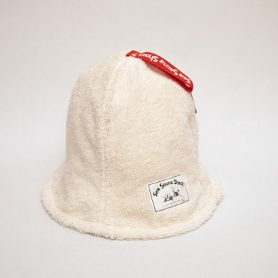 【Sea Sauna Shackオリジナル×コンテックス】今治 サウナハット ホワイト Fサイズ