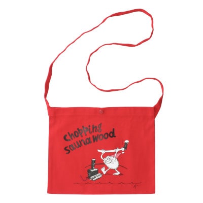 【Sea Sauna Shackオリジナル】薪割り サコッシュ レッド