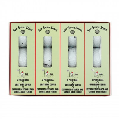 【Sea Sauna Shackオリジナル】ロゴ ゴルフボール ホワイト