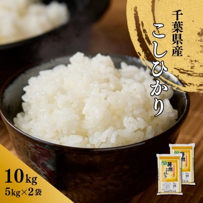 千葉県産こしひかり(精米)10kg(5kg×2袋)