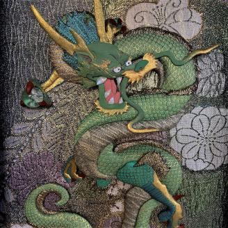 【雲龍風虎堂】押絵『青龍』（大）