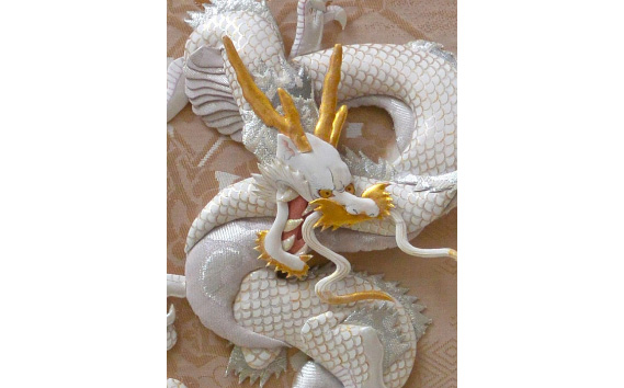 【雲龍風虎堂】押絵『白龍』（大）