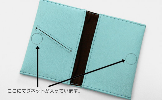 PVCレザー名刺入れ「Mei」（グリーン）