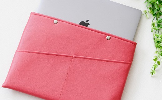 PVCレザーパソコンケース（クラッチバッグ）「match」11インチ用（マスタード）