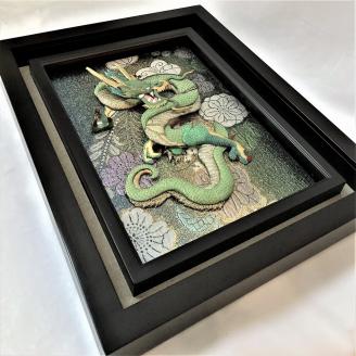 【雲龍風虎堂】押絵『青龍』（大）