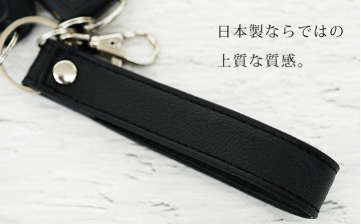 PVCレザーキーリング「KEYDA」2個セット　Mサイズ（マスタード）