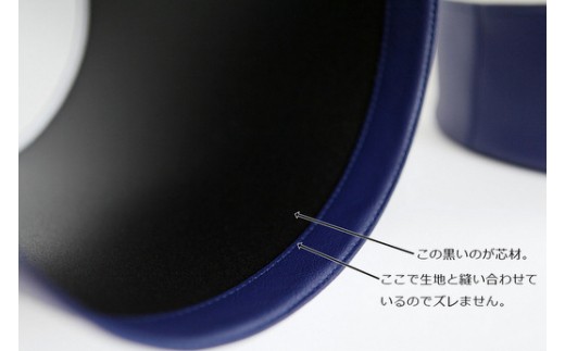 ゴミ箱　PVCレザーごみ箱「pinoco」　Mサイズ（ブラック）