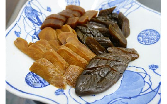 お漬物セットと川中島溜醤油 1升（1本）