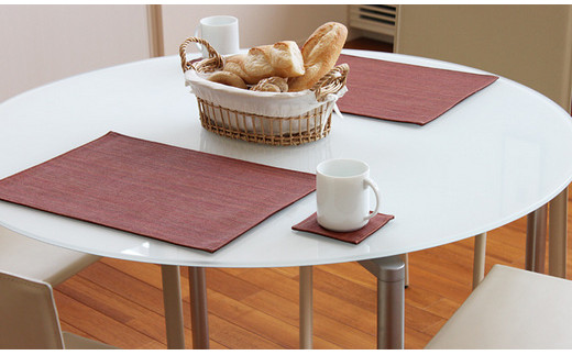 PVCレザーランチョンマット「LEKKU type－J」2枚セット（青）