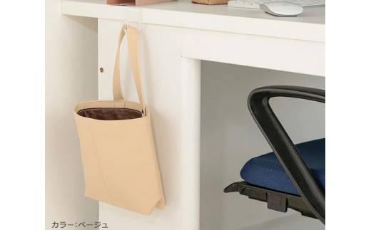 PVCレザー掛けられるゴミ箱「DATTY」2個セット（ブラウン）